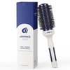 AIMIKE Round Brush for Blow Out - Medium Nano Ionic Tech Round Brush, Ceramic Round Brush for Blow Drying, Styling and Boost Volume, Natural Wood Round Hair Brush, One Piece Design - 1.7 Inch/43mm