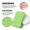 100% Natural Compressed Cellulose Bath Shower Loofah Travel Pack(5.2x3.2x1 inches) Foam Sponge Body Wash Puff– Gentle Scrubber Exfoliator Eco-Friendly, and Efficient Cleansing Solution (10 Pack)