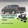 omoZone Backup Camera Tailgate Handle Rear View Camera Liftgate Latch Handle with Key Lock Cylinder Textured Black fit for 2007-2013 Toyota Tundra Replaces 69090-0C051 690900C051