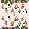 LINAYE Christmas Ornament Crafts for Kids Toddlers, 24 Set Make Your Own Ornament Craft Kit Christmas Ornament Kit for Kids Christmas Goodie Bag Stuffers Game Activities for Kids Christmas Party Favor