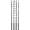 Bosch 5 pc. 1/4 In. X 6 In. Hex Shank Hammer Drill Masonry Bits LBHX0045