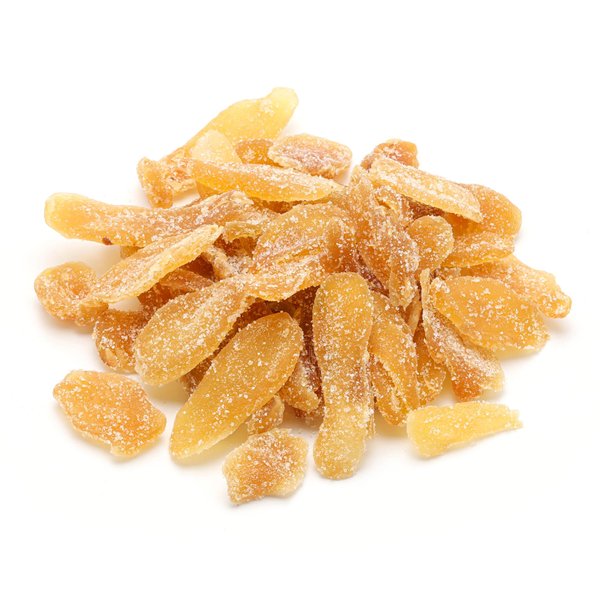 NUTS U.S. - Dried Crystallized Ginger Slices in Resealable Bag (Unsulfured 1 LB)