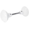 Prime-Line E 2319 Solid Brass Vintage Door Knob Spindle Set, 2-1/4 In. Outside Diameter, White (Single Pack)