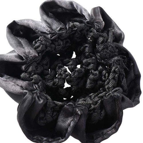 Hair Net 2PCS Vintage Elegant Flower Hair Nets Women Hair Bun Snood Nurse Hair Cover Net Fashion Ponytail Holder Dance Elastic Tie Hair Accessories