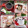 Gilprop 24 Set Christmas Snowman Craft for Kids Snowman Coaster Craft Kit DIY Make Your Own Snowman Craft Xmas Craft for Christmas Winter Party Holiday Class Home Family Activities