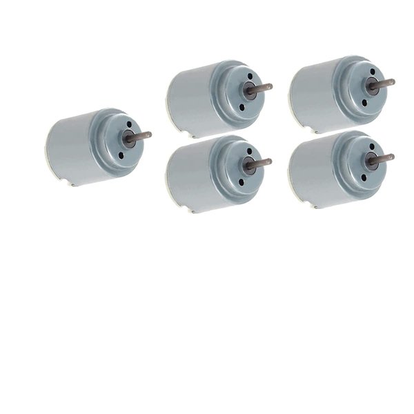 3-6V 5000RPM DC Micro Motor 140 Mini Motor Electric Motor Round Shaft for RC Boat Airplane Toys Model DIY Hobby - (5 PCS)
