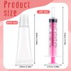 6PCS Empty Lip Gloss Tubes, 10ml Clear Lip Balm Tubes with 5ml Tools, Refillable Empty Tubes Clear Cosmetic Containers Soft Tube, Mini Cosmetic Soft Tubes for Women Girls DIY Lip Gloss Cosmetics