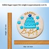 Confect Birthday Bliss Toppers for Cakes & Cupcakes | Birthday cupcake topper | Edible Toppers | Cake Decorations Supplies - Happy Birthday Toppers - 3.5 Oz