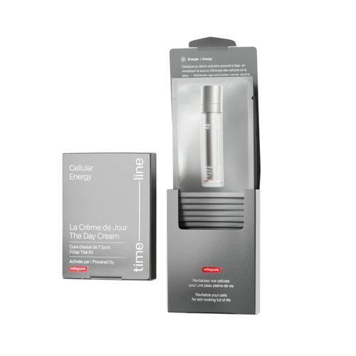Timeline The Day Cream (7 day trial kit) powered by Mitopure (Urolithin A), Healthy Aging face cream. Clinically proven to boost skin hydration and visually reduce wrinkles. 7 sachets.