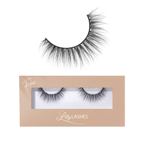 Lilly Lashes Everyday Minimal Faux Mink Lashes Fake Lashes Natural Look Faux Wispy Lashes Mink Fake Eyelashes To Be Worn With Eye Glasses Natural Lashes 13 mm Reusable Up to 20 Times