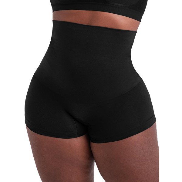 SHAPERMINT Shapewear Shorts - High Compression Shapewear for Women Tummy Control - Boy Shorts for Women Black