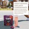 Cure Hydration | Plant-Based Electrolyte Drink Mix | No Added Sugar | Dehydration Relief Powder Made with Coconut Water | Non-GMO | Vegan | FSA & HSA | Box of 8 Packets - Berry Pomegranate