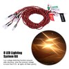 ZLXHDL 8pcs Rc Light Kit Rc Accessory with 23.6inch Cable,Light System for Rc Airplane Helicopter