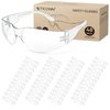 TICONN 24 Clear Safety Glasses for Men, Safety Goggles with Scratch Impact Resistant Meets ANSI Z87.1 Standard (24 Pack)