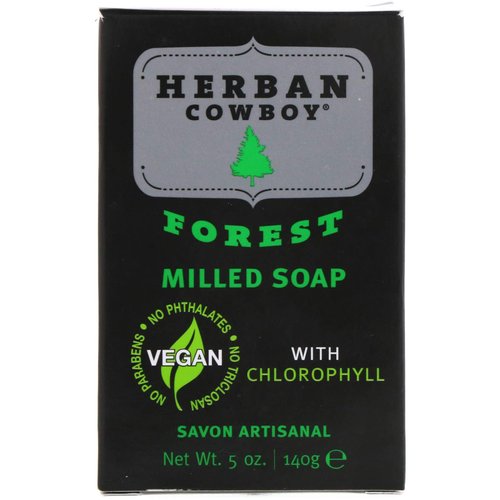 Herban Cowboy Bar Soap, Forest, 5 Ounce