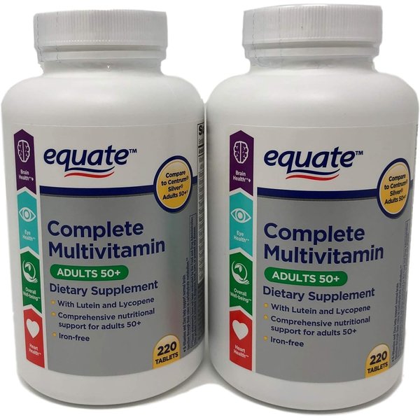 Equate Mature Adult 50+ One Daily Complete Multivitamin Compare to Centrum Silver (400 Ct) VSL-Shops