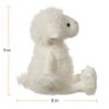Apricot Lamb Toys Plush White Plush Lamb Stuffed Animal Soft Cuddly Perfect for Child （White Plush Lamb ，8.5 Inches