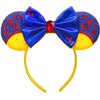 ZHENNAN Mouse Ears Headbands for Women, Glitter Princess Bows Ears Headbands, Princess Costume Cartoon Themed Events Birthday Party Decorations Hair Accessoires