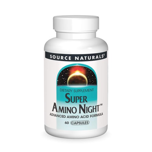 Source Naturals Super Amino Night - Advanced Amino Acid Formula - 60 Capsules