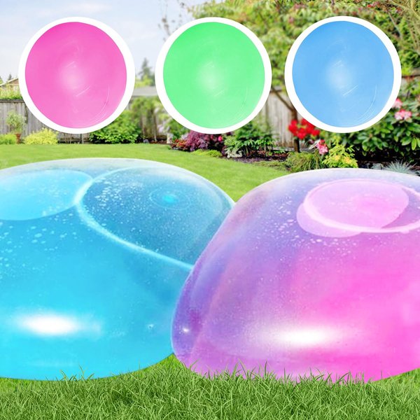 3pcs Giant Bubble Balls 31.5 inch Water Balloons Giant Inflatable Water Ball Water Bubble Ball Beach Ball Yard Games Soft Rubber Ball Water Ball Balloon for Outdoor Indoor Party Garden Pool Beach Ball