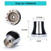 10L0L Golf Cart Steering Wheel Adapter Chrome Hub for Yamaha Golf Carts- Silver/Black