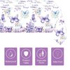 51 Pcs Butterfly Birthday Party Supplies Purple Butterfly Tablecloth Paper Plates Napkins Forks Dinnerware for Butterfly Girls Baby Shower 1st 2nd 3rd 4th Birthday Party Supplies Decorations