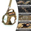 nanappice Tactical Cat Harness and Leash for Walking Esacpe Proof,Adjustable Soft Mesh Large Cat Vest with Rubber Handle Easy to Control,Molle Pathes