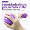Laurenza Hair Shampoo Brush, Scalp Care Hair Brush with Soft Silicone, Scalp Massager for All Hair Types（Pack of 2）