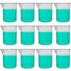 50ml Plastic Beaker, Low Form, Reusable, Polypropylene, Molded Graduations (Pack of 12)