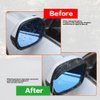 Banseko 2 Pieces Mirror Rain Visor Eyebrow,Sunroof Moldings Side Mirror Visor Rain Guards,Universal Car Rear View Mirror Rain Cover,Waterproof Mirror Rain Visor Auto Accessories(Black)