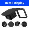 1 Pcs Black Hitch Cover,2 Inches Trailer Hitch Cover Tube Plug Insert, Metal Tow Bar Cover,Trailer Hitch Covers Suitable for Most Car,Suvs.