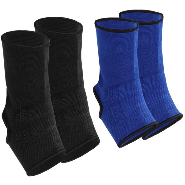 Geyoga 2 Pairs Compression Ankle Sleeve Muay Thai Foot Brace Boxing Ankle Braces for Men Breathable Ankle Support for Women Ankle Wraps Support for Martial Arts Kickboxing Gym Running, L Size