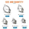 ZIPCCI Hose Clamp Assortment, 45 Pack Stainless Steel Hose Clamps Kit Worm Gear Fuel Line Pipe Clamps (1/4 in to 1-1/8 in)