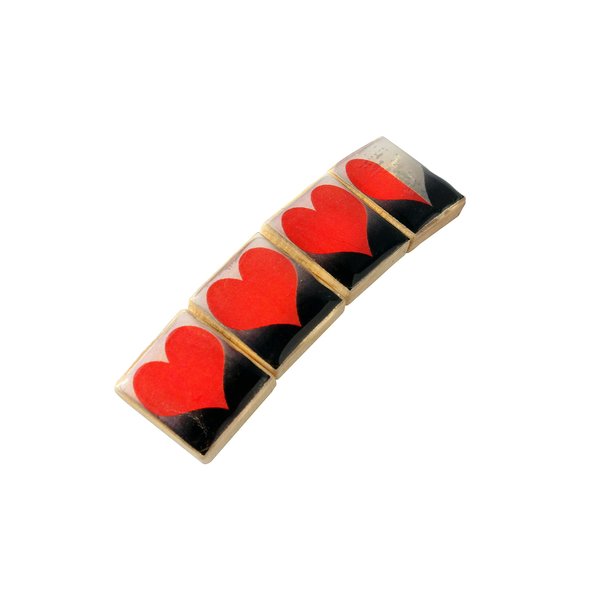 Video Game Life Bar Wooden Tile Barrette
