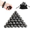 28 Pcs Magnetic Balls Fidget Toy, Adult Fidget Toys, Magnet Balls Can Replace Ferrite Putty, Office Desktop Decoration, Stress Relief, Anti Anxiety Magnetic Balls,Executive Desk Toys (Black)