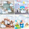 6 Pieces Cloud Balloons,White Cloud Foil Balloons,Cloud Balloons Baby Shower,Cute Cloud Shaped Balloons for Boys Girls Baby Shower Themed Party Birthday Party Wedding Decorations Supplies