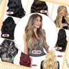 KiiKiiGirl Virgin Microlink Hair Extensions - Human Hair,20inch Micro link Hair Extensions Human Hair Micro Beads Hair Extensions Human Hair Chocolate Brown to Caramel Blonde 30G/Pack
