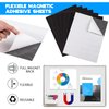 Adhesive Magnetic Sheets for Letter Size 8.5x11 (Pack of 8),Magnet Sheets with Self-Stick Adhesive for Home/Classroom/Office,Easy Cut DIY Paper Craft Magnet