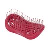 Tangols Double Curved Detangling Hair Brush-100% Bio-Friendly Detangler Hair Brush w/Ultra-Soft Anti Knot Nylon Bristles-Does not Pull on Hair for all Hair Types, Unisex Adults, Kids (Red)