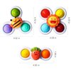 3PCS ALASOU Pop up Suction Cup Spinner Toys for 1 Year Old Boy Girl|Novelty Spinning Tops Bath Toys for Kids Ages 1-3|Sensory Toys for Toddlers 1-3 Year Old Boy Birthday Gift