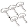 uxcell Electrical Cabinet Key 5.5mm Hole Zinc Alloy Water Meter Box Safety Key 70x48mm 5Pcs