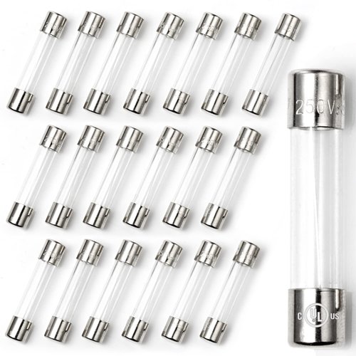 Chanzon(Pack of 20Pcs) UL Listed 6x30mm 8A 250V/125V 8 Amp Glass Fuses Fast Blow Cartridge Tube Fuse f8al 125 V / 250 V (6.4mmx30.3mm)
