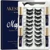AkesuLash Magnetic Eyelashes Natural Look, Magnetic Lashes, Magnetic Eyelash kit, Magnetic Eyeliner with Magnet False Lashes -Reusable and Cruelty-Free 10Pairs.