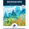 50 Sheets Watercolor Paper White Cold Press (300GSM, 8.5x11)