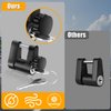 xuanxi star 2Pcs Trailer Hitch Locks, Tongue Coupler Lock with Cap, Dia 1/4 Inch, 3/4 Inch Span for Tow Boat RV Truck Car's Coupler