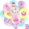 60 Pack Ice Cream Party Balloons Decorations, 12 Inch Sprinkles Party Confetti Latex Balloons for Kids Sweet Summer Ice Cream Birthday Party Baby Shower Supplies