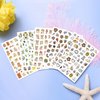 Tiger Nail Art Stickers, Animal Self-Adhesive Sticker Tiger Nail Decals 3D Nail Art Design Holographic Flowers Tiger Nail Art Decal Decoration for Women Girls Manicure Acrylic Nails Supplies(6 Sheets)