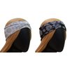 SAE99 Headband, Sweatband, Head Wrap, Knot Twist Headband, Soft Stretchy Headband, Turban Headband, Sport Yoga headband Fits All (Mandala Gray & Black (2Pcs/Set))
