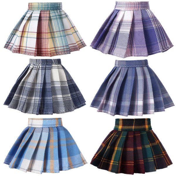 Bencailor 6 Pcs Doll Clothes for 11.8 Inch Doll, Doll Outfit Doll Accessories Doll Skirt Doll Dress Summer Doll Clothing Girl Birthday Gift (Classic Style)