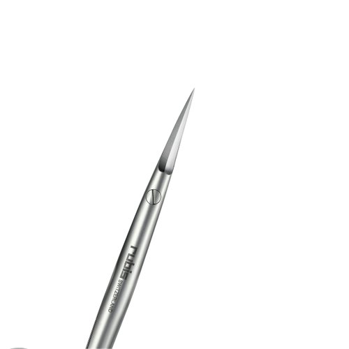 Rubis Stainless Steel Cuticle Scissors for Precise Fingernails and Cuticles, 1F002, Silver,Rubis Switzerland Swiss Made World Renowned Precision